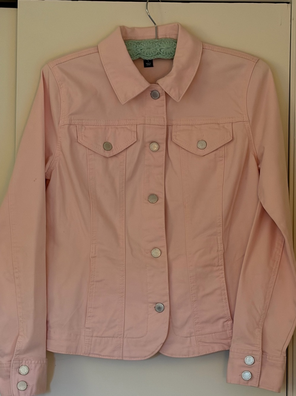 Charter Club Light Pink Jean Jacket